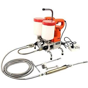 Injection Grout Pump Ratio Adjustable 1:1/2:1/3:1/4:1/5:1 Dual Element! 1350W X 2 Twin Power Premium Epoxy/Polyurethane for Slab Lifiting or Concrect Repair Crack Repair Waterproofing
