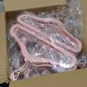 Baby Hangers Velvet 50 Pack-11.4 Inch,Baby Clothes Hangers Non Slip, Baby Hangers for Closet,Sturdy Infant/Toddler Hangers Pink Hangers
