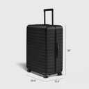 Away Large Checked Luggage, 29 Inch Hardside Suitcase with Spinner Wheels, Lightweight & Durable, TSA Lock, Jet Black, Standard