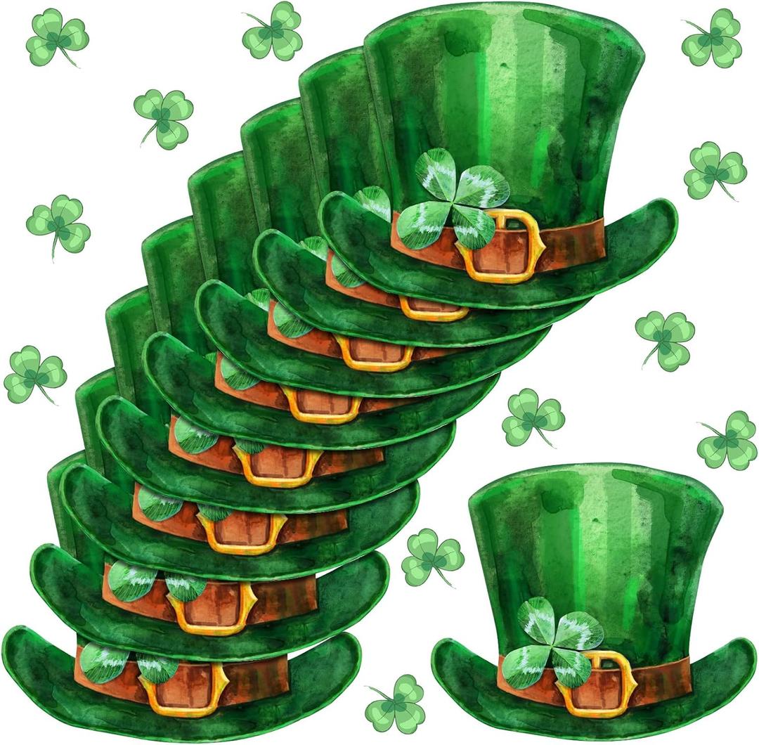 Teling 80 Pcs Paper Placemats Disposable Decorative Paper Table Mats for Kitchen Dining Table Home Party Supplies Decorations(St Patricks Day)