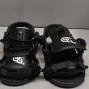 Snowboard Bindings Lightweight Snow Shoes Bindings Rear Entry Bindings for Men and Women Easy to Put on and Take Off (Large, Black)