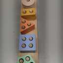 PEBIRA Montessori Toys for 1 2 Year Old, Wooden Sorting and Stacking Toys for Toddlers, Baby Shape Sorter and Color Stacker Blocks for Toddler, Preschool Learning Toy, Gift for 12-18 Month Boys Girls