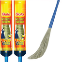 Gala No Dust Floor Broom (Freedom from New Broom Dust- Busan), 2 Count