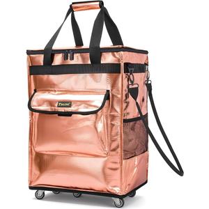 BALEINE Reusable Grocery Bags on Wheels, Rolling Tote Bag, Shopping Trolley, Large Backpack Shopping Carts for Groceries