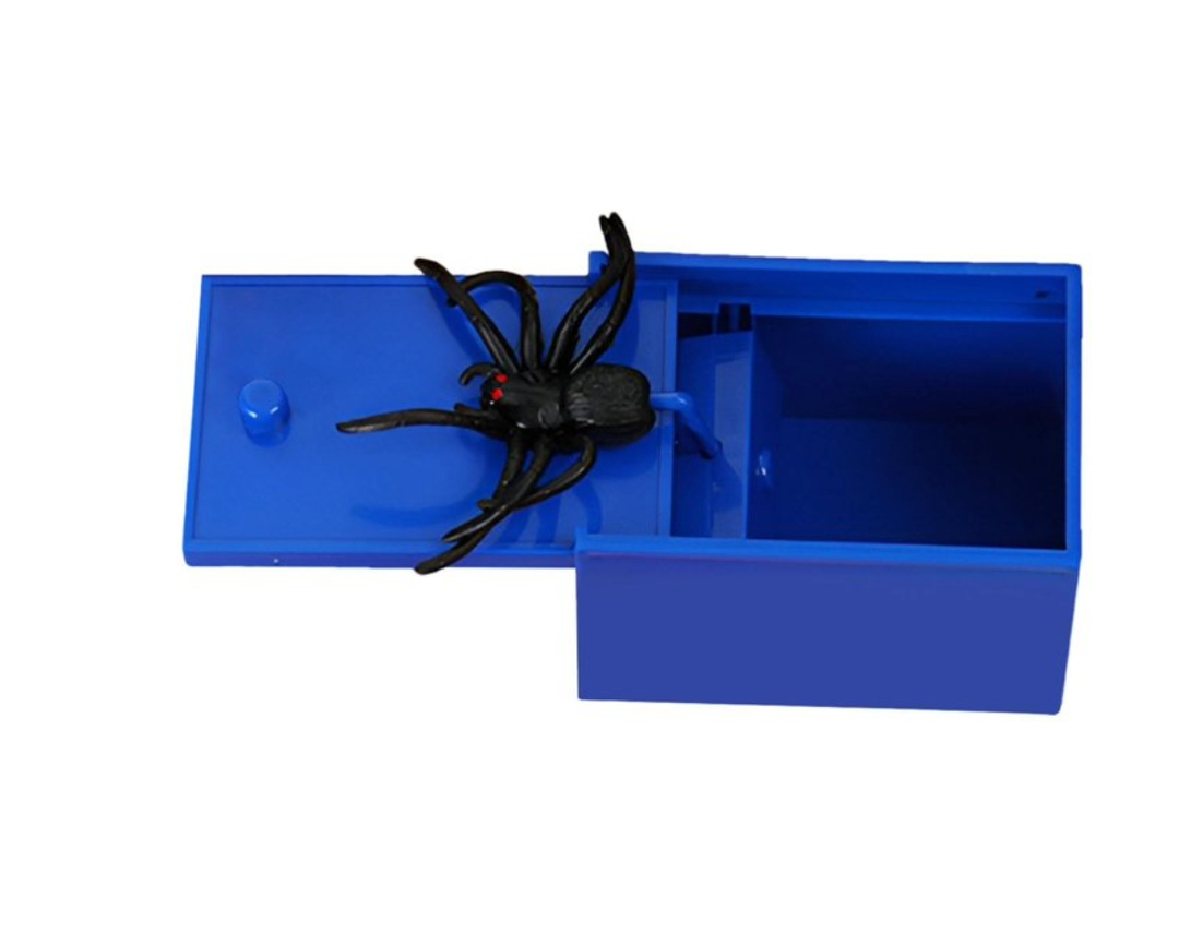 2024 New Upgraded Spoofing Prank Toy Spider Spooks a Plastic Box ,Plastic Spider Box,Spider Money Surprise in a Box,Pranks Stuff Toys 