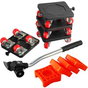 Furniture Dolly Furniture Movers with 4 Wheels, Furniture Sliders Lift Mover Tool Set for Moving Heavy Duty - Sofa Couch Refrigerators Bed Universal Furniture Rolling Mover (1in wheels-3.8 x 4.1 IN)