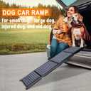 63" Long Dog Ramp for Car, Foldable Dog Ramps for Large Pet, Portable Dogs Ramp for Truck, 17" Wide Pet Car with Non-Slip Rug Surface, Pet Ramp for Large Dogs Up to 200LBS for Car, SUV & Truck-L