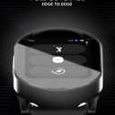 3 x Screen Protector Tempered Glass 2-PCSCompatible with Blue Tees GPS Golf Watch, Anti-Scratch Bubble-Free HD Clear Hard Film