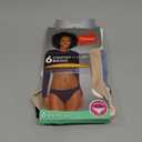 Hanes Women's Microfiber Stretch Underwear Pack, Comfort Flex Fit Brief Bikini or Thong Panties, 6-Pack