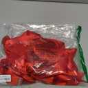 BBTO 6 Pcs Cabinet Door Red Festive Ribbons 8x40 Inches Large Bow Christmas Wreath Bow Festival Wrapping Decorations for Chinese New Year Valentine's Day Fireplace Home Door Holiday Party Supplies, Red, Polyester, 6