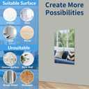 Unbreakable Acylic Small Mirror Tiles for Kids, (6-Pcs 8x8 Inch) Plastic Mirrors for Wall, Stick on Mirrors for Small Decorative Mirror, Shatterproof Peel and Stick on Miroir Tiles for Wall Decor