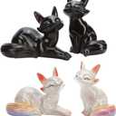 BuleVina 2PCS Color Changing Tea Pet Set, Handcrafted Resin Feng Shui Kungfu Lucky Tea Decoration Ornament for Gongfu Teahouse Teatable