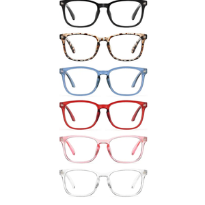 CCVOO 6 Pack Blue Light Blocking Reading Glasses, Anti Headache/Glare/Eye Strain Readers Computer, Eyeglasses Women/Men (6 Pack Mix, +2.00)