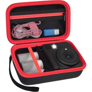 Case Compatible with ESOXOFFORE for Dylanto for Anchioo for WEEFUN for GKTZ for Amzelas for Mafiti Instant Print Camera for Kids, Film Camera Storage Holder Organizer Bag (Box Only)- Black