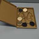 365park Christmas Mantle Stocking Holders Set of 6 - Upgrade Non-Slip Fireplace Hangers, Lightweight Metal Hooks for Christmas Party Decoration (Gold)