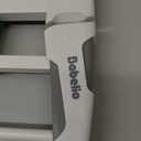 Babelio 36" Tall Upgraded Baby Gate with Cat Door, 29-43" Auto Close Durable Dog Gate for Stairs, Doorways and House, Easy Walk Thru Safety Gate with Pet Door Includes 4 Wall Cups, White