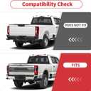 Linskip Tail Light Covers Compatible with Ford F250/F350/F450/F550 2023-2026+, Tail Lamp Guard Trim Bezels Decoration Accessories, Exterior Accessories(Smoke Dark)