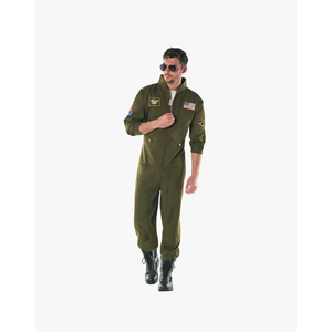 Morph Pilot Costume Men, Fighter Pilot Costume Mens, Pilots Halloween Costume For Men, Halloween Costumes Mens L