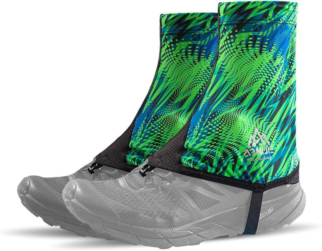 TRIWONDER Gaiters for Hiking Gators Waterproof Shoe Gaiters Rain Snow Boot Gators Men Women Ankle Leg Gaiters for Hunting, Trail Running, Mountaineering, Rocky Terrain, Snow & Ice (Green, Large) 