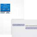 Adams W2 Forms Kit - Blank, 2023, 4-Up Employee Copies with B & C Instructions on Back - Laser/Inkjet Forms, Self Seal Envelopes, 50 Pack (TXA2450)