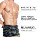 youlehe Men's Underwear Soft Bamboo Viscose Boxer Briefs Stretch Trunks Pack (M)