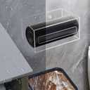 Trash Bag Organizer Dispenser, Acrylic Garbage Bag Holder Dispenser, Trash Bag Roll Dispenser for Wall Mount