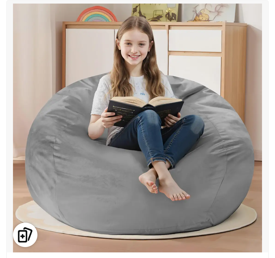 Kids Grey Magic Bean Bag Chair Magic Bean Bag Brand Kids Color Grey 