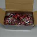 Jetec 12 Pcs Christmas Buffalo Plaid Bows Decorations 6 Inch Christmas Check Plaid Bows Tie Bows Wreaths Ornaments for Xmas Tree Garland DIY Crafts Home Indoor Outdoor Decor (Red, Blue Plaid)