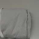 Farmhouse Shower Curtain with Ruffle Hem Linen Flax Grey Shower Curtains for Bathroom Country Vintage Rustic Natural Fabric, 72" W x 72" L