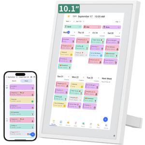 Smart Digital Calendar, 10.1" HD Smart Touch Screen Home Interactive Electron Calender WiFi Planner,Meal Schedule, Duty Chart,Achievement Rewards- Built-in Digital Photo Frame Function