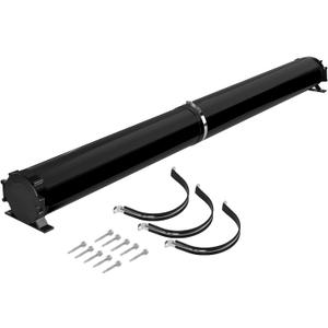 Touri Upgraded RV Adjustable EZ Hose Carrier TR5094BK with Door Cap and Mounting Screws, 50''-94'', Black, 3 Mounting Tabs Included