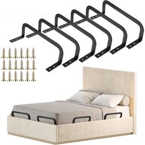 6 PCS Mattress Slide Stopper to Prevent Mattress Retainer Bar Keep Mattresses Topper from Sliding, Stopper Prevent Holder in Place, Anti Slip Gripper for Most Soft Bed,RV,Adjustable Beds