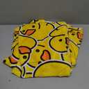 SmoothNovelty Cute Rubber Duck Throw Blanket Cartoon Ducky Gift Decorative Soft Fleece Ducky All Season Blankets Cozy Flannel Carpet for Bed Chair Car Sofa Couch Bedroom(Yellow,50" X 60")