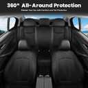 FLORICH Car Seat Covers, Breathable Mesh Automotive Seat Cover Full Sets, Front Seat Covers and Back Seat Cover Universal Car Interior Protectors Cushion for Most Cars&SUV-Black