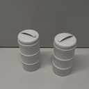 Termichy Stackable Formula Dispenser Portable Milk Powder Container, 2 Pack, Grey