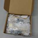 Rergy Cabinet Pulls Kitchen Handles for Cabinets, 10Pack Gold 5inch Hole Center, Square Drawer Hardware Zinc Alloy Dresser Handle for Cupboard