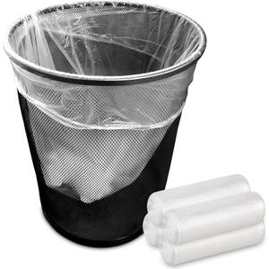 Stock Your Home Clear Trash Bags  6-10 Gallon (1000 Pack)  Disposable Leak-Resistant Garbage Can Liners for Office, Bathroom, Deli, Produce, Dog Poop, Cat Litter