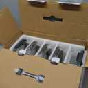 BOROHOUSE 5-Pack Borosilicate Glass Containers with Tempered Lids, 35.2oz/4.4 Cup Airtight Meal Prep Set, Microwave/Freezer Safe (Gray)