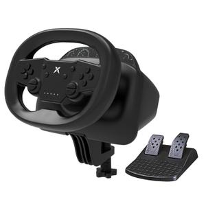 DOYO Gaming Steering Wheel with Pedals, 270 Degree Racing Wheel, Wireless Steering Wheel with Linear Trigger and Dual-Vibration Motors for Switch, PS4, PS3, iOS & Android Mobile Phones