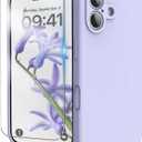 for iPhone 17 Case, Liquid Silicone Cover with Camera Protection Anti-Scratch Soft Microfiber Lining Shockproof Protective Phone Case for iPhone 17 6.3", Lilac