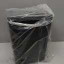 TIPGO Bathroom Trash Can with Lid, 4 Gallon / 15 Liter Small Garbage Can, Press Top Bin, Plastic Wastebasket with Pop-Up Lid for Bedroom, Living Room, Office (Black)