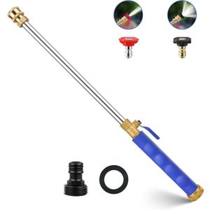 2026 Upgraded Jet Nozzle Power Washer for Garden Hose, 2-In-1 High Pressure Hose Nozzle with 2 Different Nozzles and Quick Connectors, High Pressure Washer Tools For Patio Pet Car Window Washing