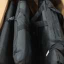 Extra Wide Stadium Seats with Back Support 2 Pack, Bleacher Chairs with Back and Cushion Folding Stadium Chairs, 6 Reclining Positions Waterproof Bleacher Seats (Extra Wide|25" Black)