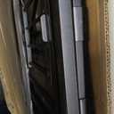 BABELIO 29-48" Extra Wide Baby Gate with Cat Door, Auto Close Metal Pet Door for Stairs, Doorways, House, Pressure/Hardware Mounted, Easy Walk Thru, Black