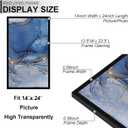 Fxojyvo 14x24 Poster Frame, Black Frame for 14 x 24 Inch Picture Poster Photo, Light Weight and High Transparent 14 by 24 Frame for Wall - 1 Pack/Black/14 x24
