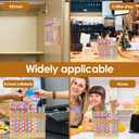 2 x Reusable Straw Dispenser Organizer, Straw Holder with Double Sided Adhesive Tape Tumbler | Adhesive No Drill Installation | Eco-Friendly Kitchen Cabinet Organizer