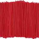 Comfy Package [5 Inch - 1000 Count] Coffee & Cocktail Stirrers/Straws Disposable Plastic Sip Stir Sticks  Red