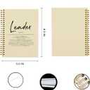 OXW Thank You Gifts for Leader, Meeting Notebook for Work, Appreciation Gift for Mentor Boss Manager, Office Supplies Leadership Gifts, Cream College Ruled Hardcover Spiral Notebook 5.5 x 8.3