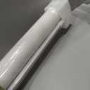Reinforced 118" Wide Retractable Gate with Reinforced Strips,White
