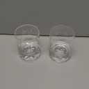 JBHO Hand Blown Crystal Double Old Fashioned Cocktail, Solid Whiskey Glasses, Rocks Glasses, Lowball Glasses - 12 Ounce - set of 2 - Perfect Size for Oversized Ice Cubes